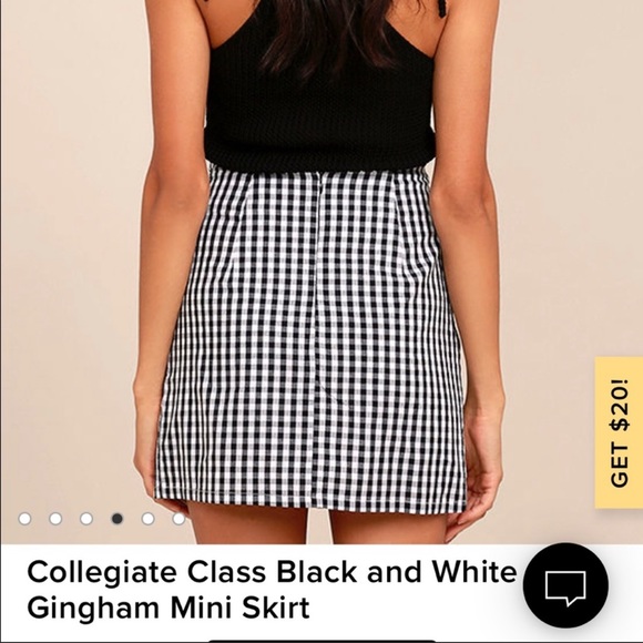 Lulus Gingham Ruffle Skirt - Picture 4 of 8